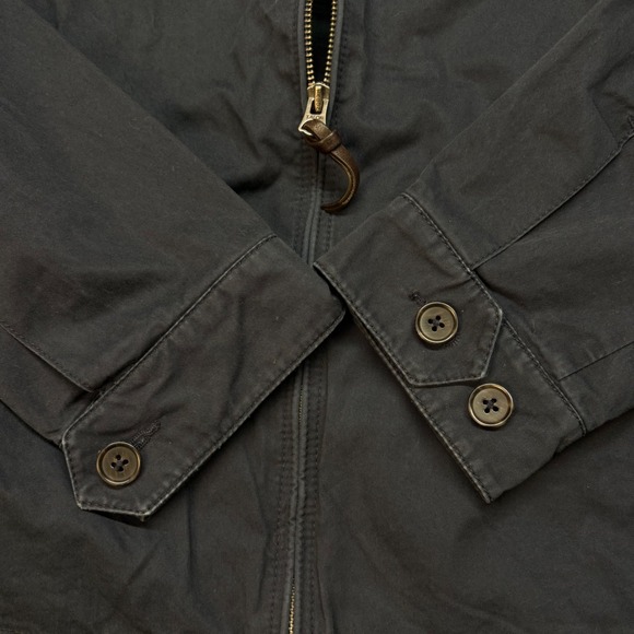 Vtg Polo Ralph Lauren Men's Navy 90's Zip Up Harrington Jacket Plaid Lined M - Picture 7 of 13